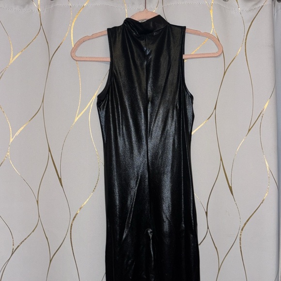 Pleather zip up jumpsuit - Picture 3 of 5